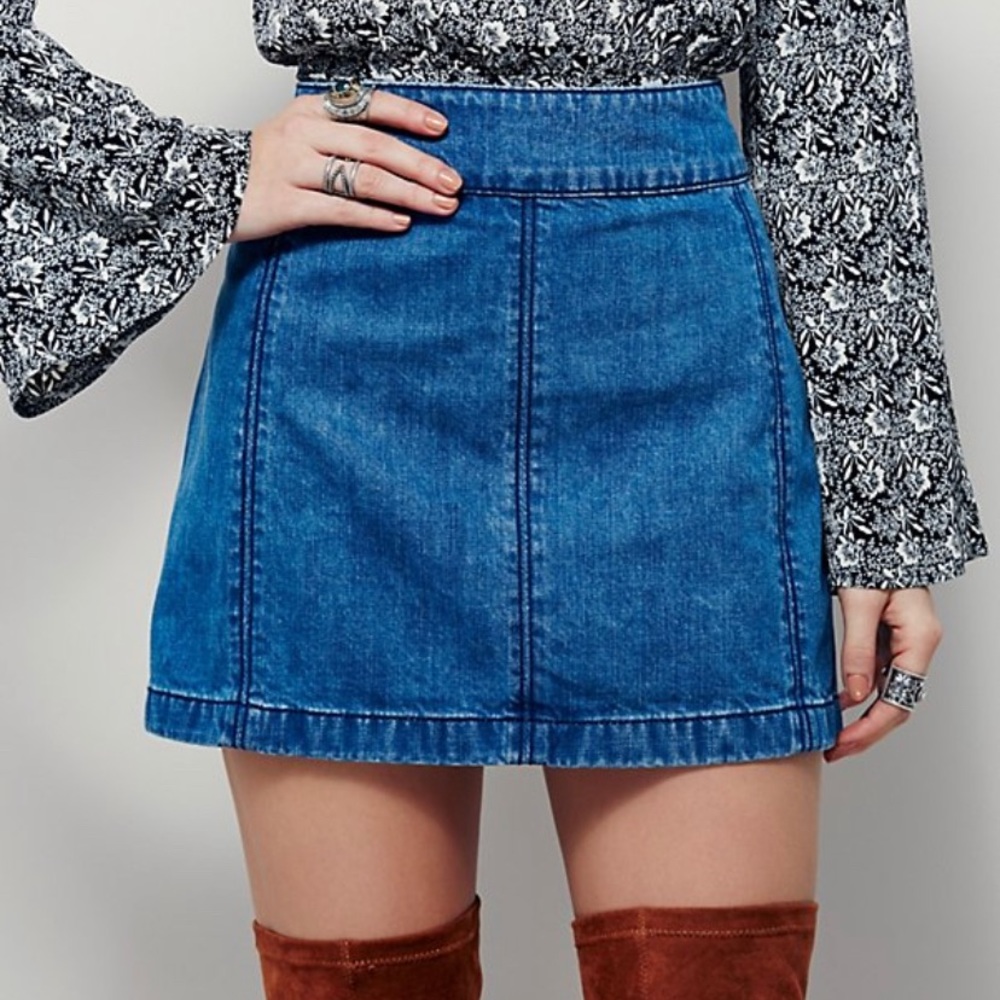 free people zip to it mini skirt